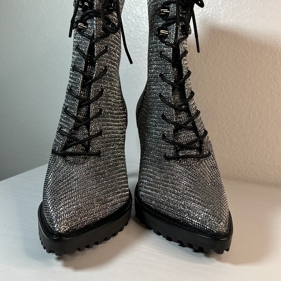 Women’s Michael Kors sparkle for days combat boots, size 5.5 - Picture 10 of 16